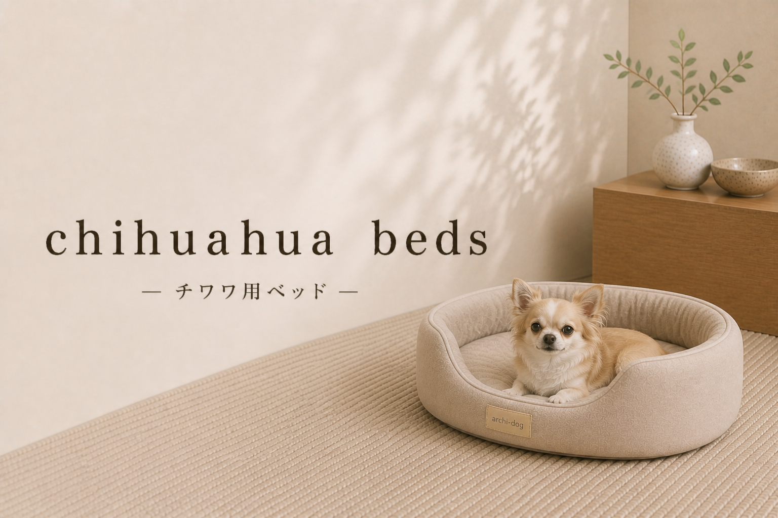 WIND AND SEA DOG CUSHION BED ベッド　犬用　チワワ チワワにおすすめのベッド｜犬ベッド専門通販アーキドッグ