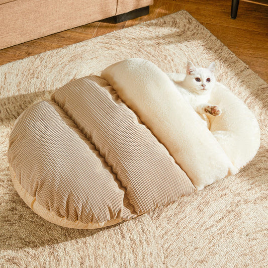 犬ベッド ドーム型 プラッシュ あったか やわらか