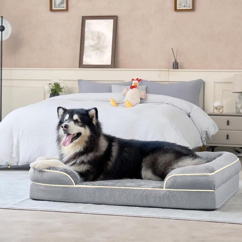 犬ベッド ソファ型 プラッシュ 洗える 大型犬 – アーキドッグ