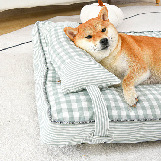 犬ベッド マット型 プラッシュ あったか 洗える