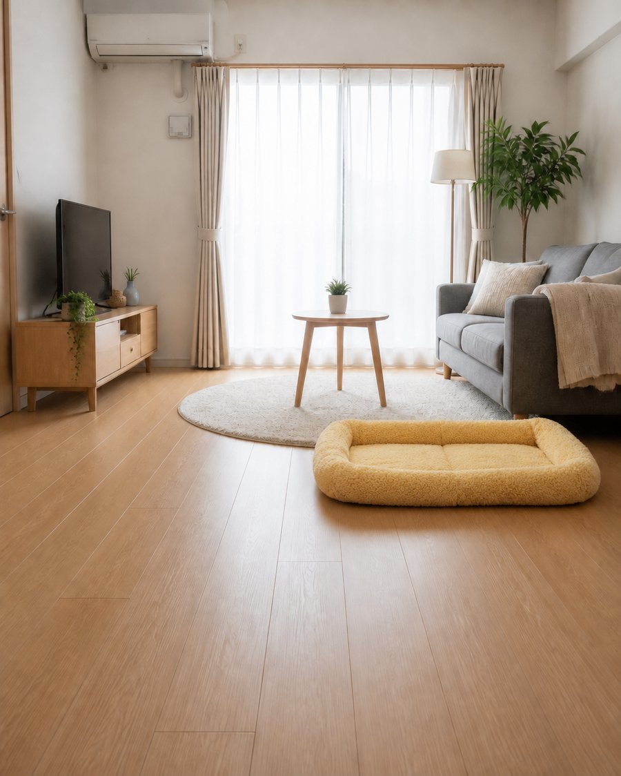 イエロー・nordic-affordable_北欧テイストの部屋に馴染む犬ベッド カドラー 四季対応 小型犬