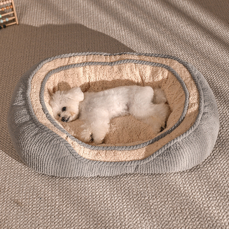犬ベッド マット型 プラッシュ 大型犬 小型犬向け