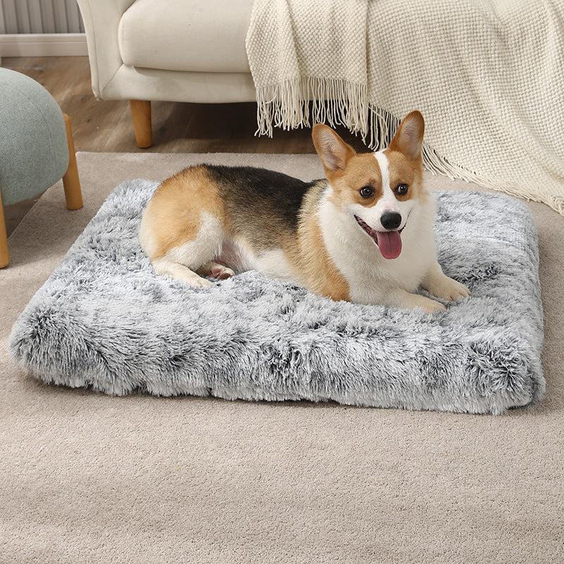 犬ベッド マット型 プラッシュ カバー脱着