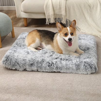 犬ベッド マット型 プラッシュ カバー脱着