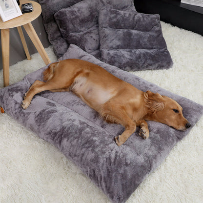 犬ベッド クッション型 プラッシュ あったか ロング
