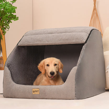 犬ベッド クッション型 プラッシュ あったか 洗える 大型犬