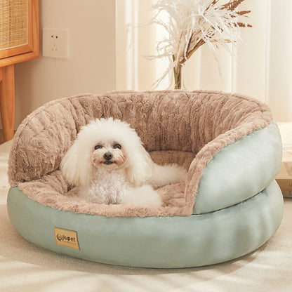 犬ベッド ソファ型 プラッシュ あったか ケージ用