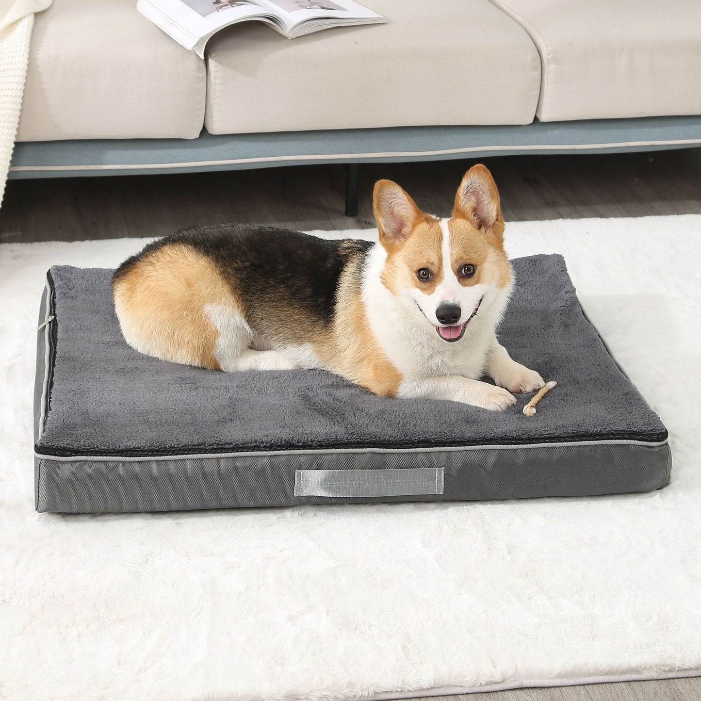 犬ベッド プラッシュ 洗える 大型犬