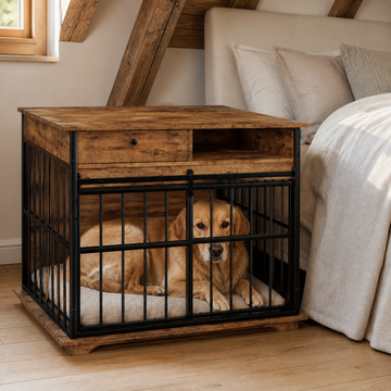 犬ベッド ケージ用 木製 大型犬