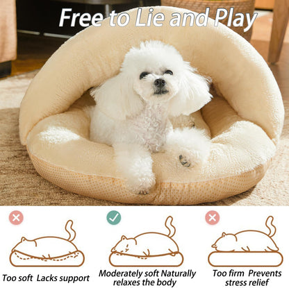 犬ベッド ドーム型 プラッシュ あったか やわらか