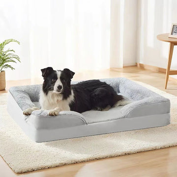 犬ベッド ソファ型 プラッシュ 防水 小型犬〜大型犬 シニア犬