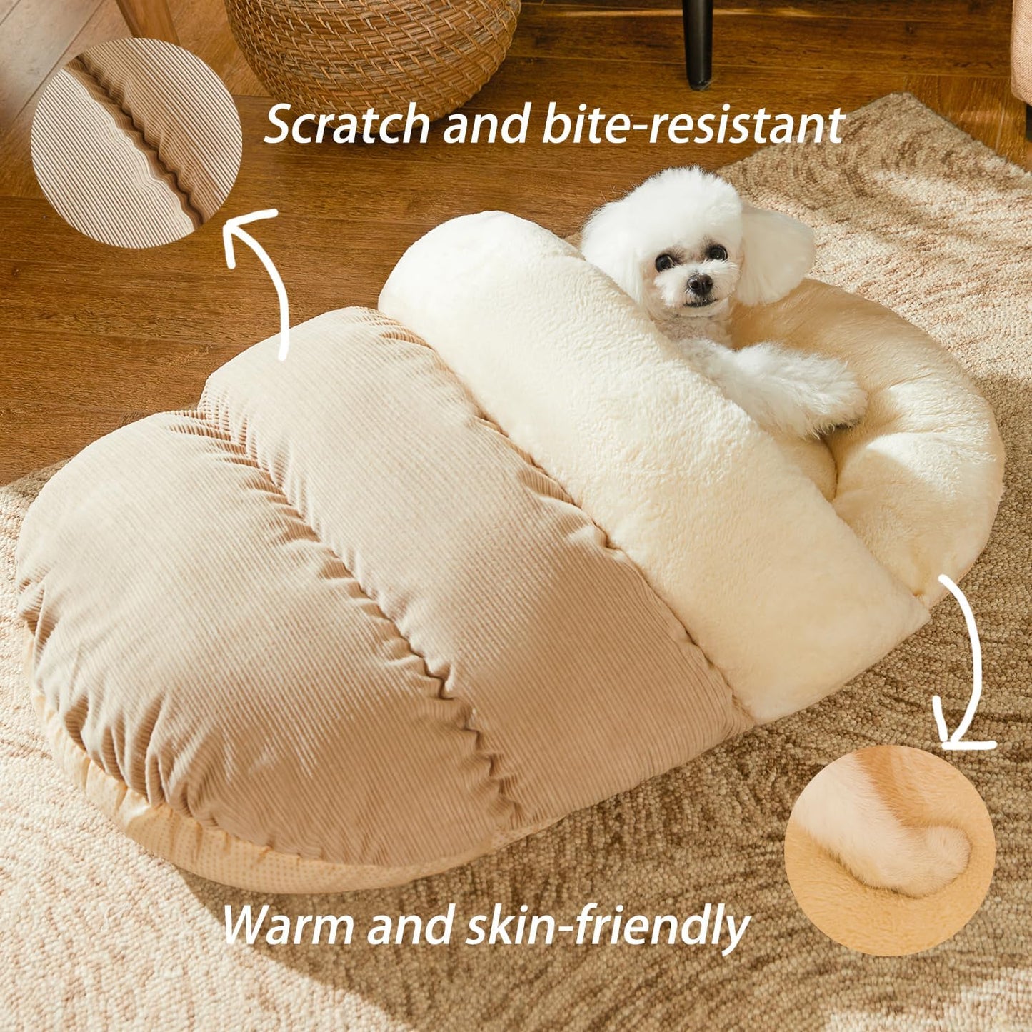 犬ベッド ドーム型 プラッシュ あったか やわらか