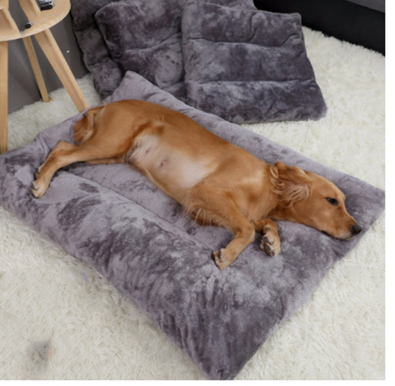 犬ベッド クッション型 プラッシュ あったか ロング