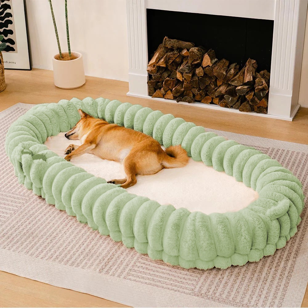 犬ベッド ソファ型 プラッシュ カバー脱着 洗える