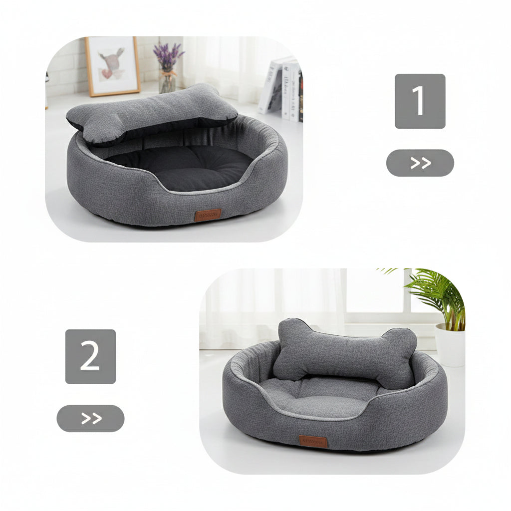 犬ベッド マット型 プラッシュ