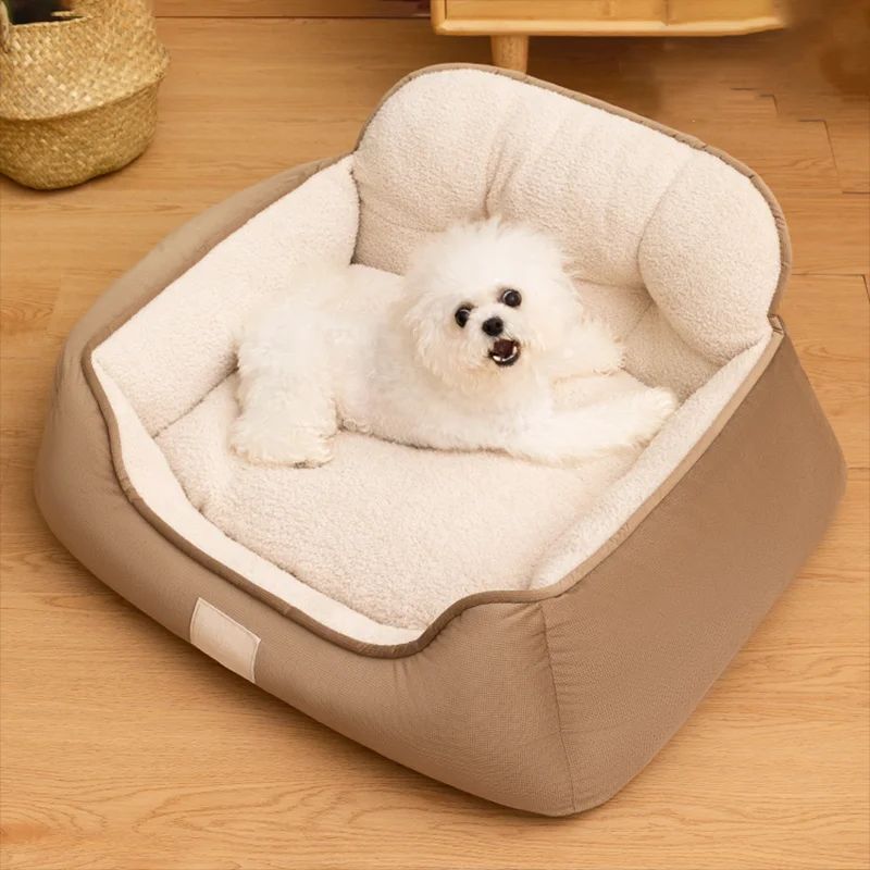 犬ベッド ケージ用 プラッシュ ふわふわ あったか 洗える