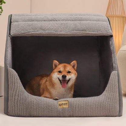 犬ベッド クッション型 プラッシュ あったか 洗える 大型犬