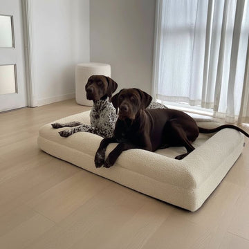 犬ベッド ソファ型 高級メモリーフォーム コイルベロア 防水 洗える 全4サイズ