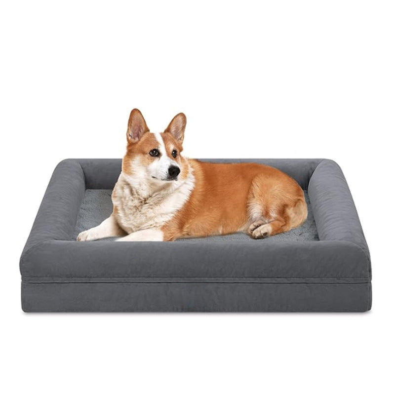 犬ベッド クッション型 プラッシュ 大型犬 厚手