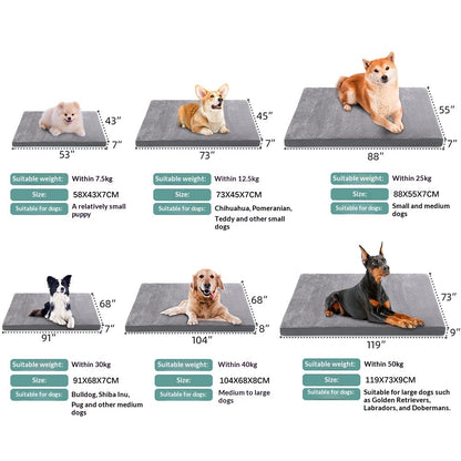 犬ベッド マット型 プラッシュ 四季対応
