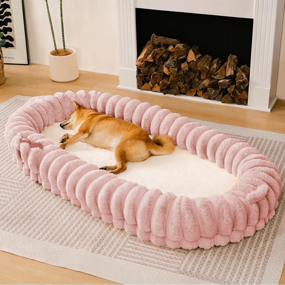 犬ベッド ソファ型 プラッシュ カバー脱着 洗える