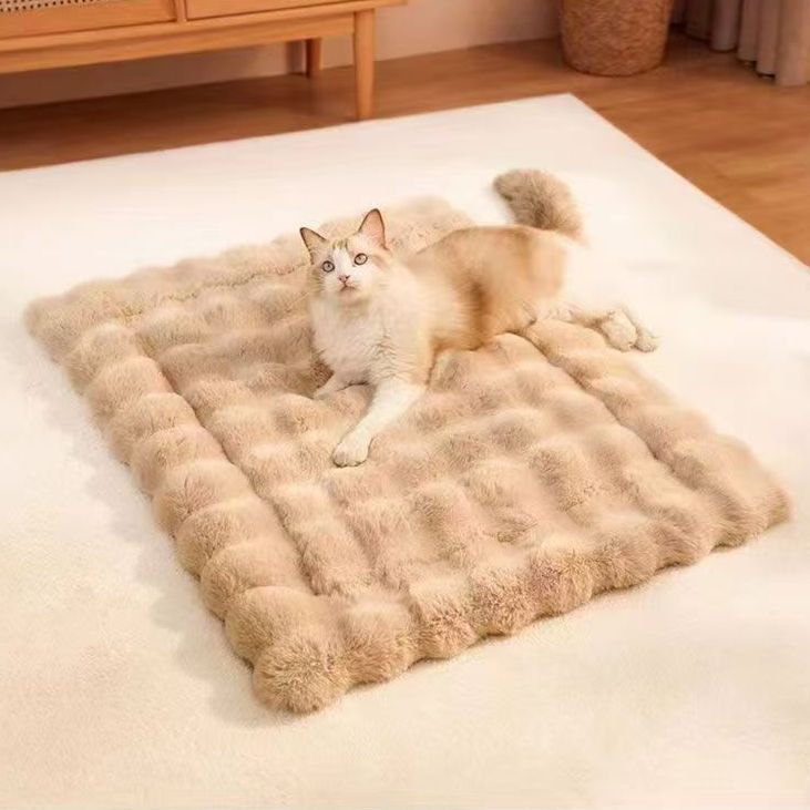 犬ベッド マット型 プラッシュ 快眠