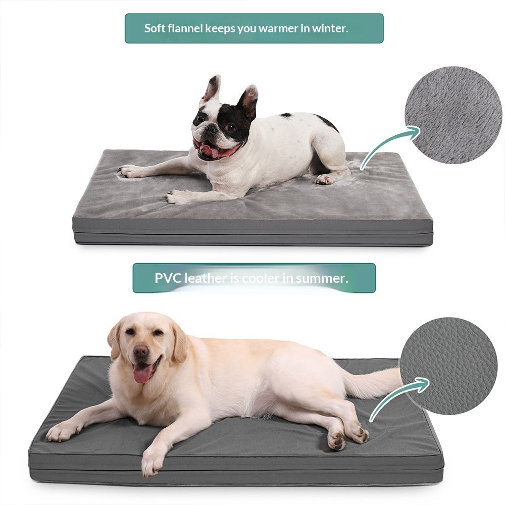 犬ベッド マット型 プラッシュ 四季対応