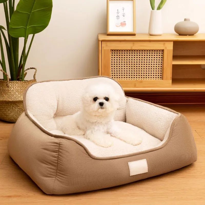 犬ベッド ケージ用 プラッシュ ふわふわ あったか 洗える