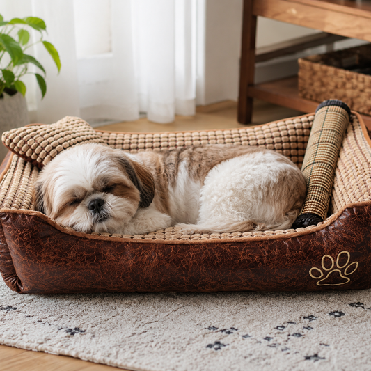 犬ベッド ソファ型 レザー 冷感