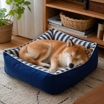 犬ベッド ケージ用 プラッシュ あったか 洗える 枕付き