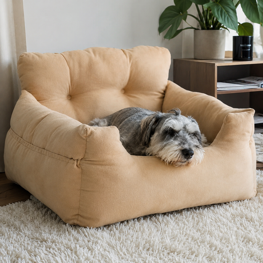 犬ベッド ケージ用 プラッシュ ソファ型 車用
