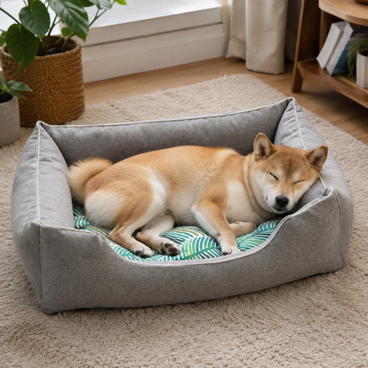 犬ベッド クッション型 プラッシュ カバー脱着 洗える テディ