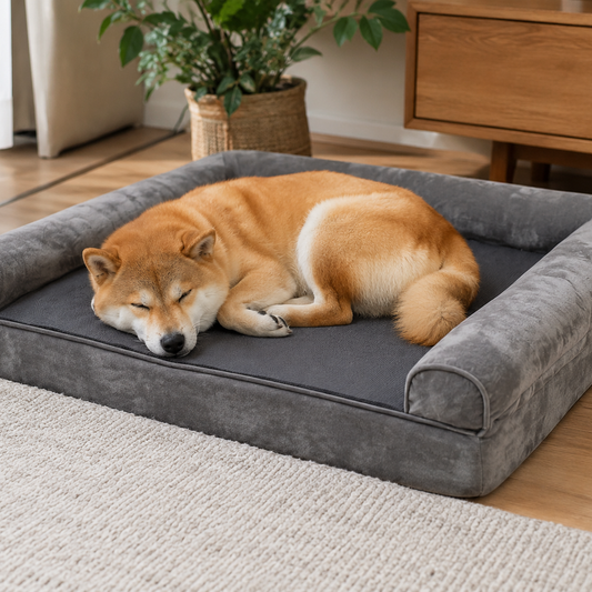犬ベッド クッション型 プラッシュ 中型犬