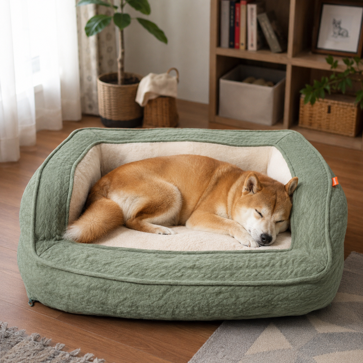 犬ベッド ソファ型 プラッシュ 大型犬 北欧風