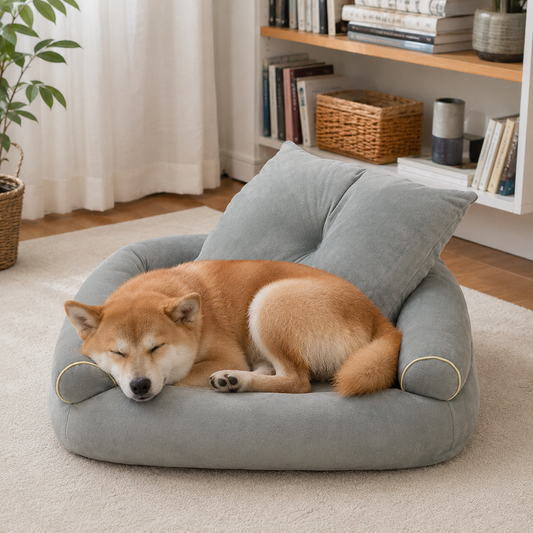 犬ベッド ソファ型 プラッシュ 大型犬 ベルベット