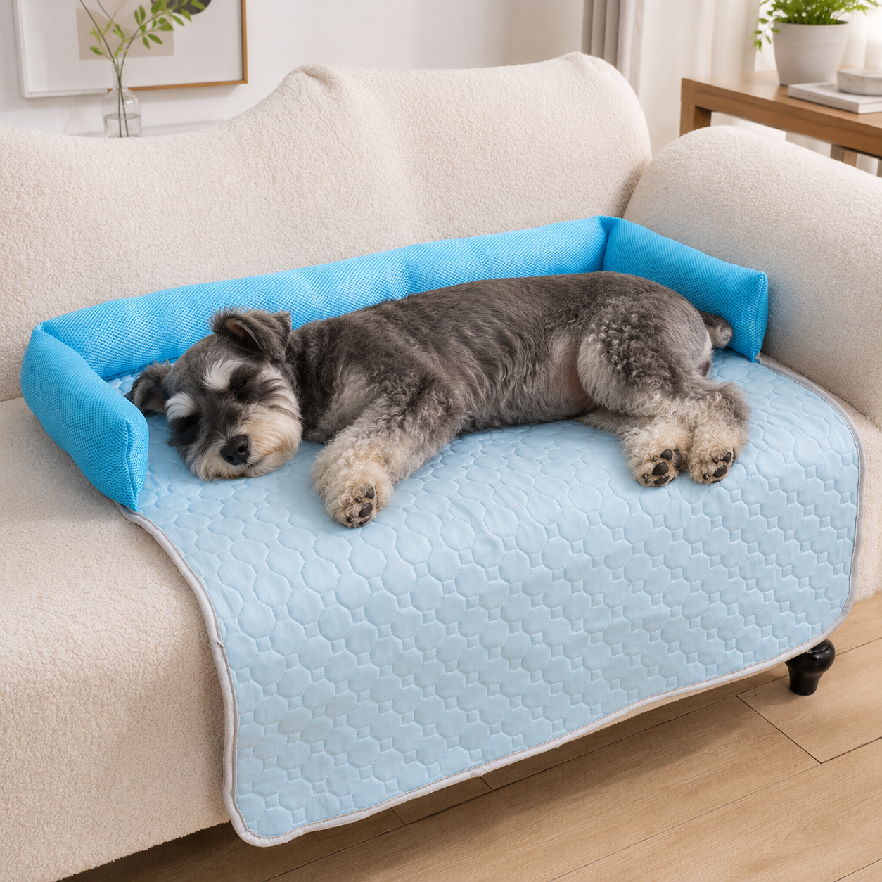 犬ベッド ソファ型 プラッシュ 中型犬 ふわふわ