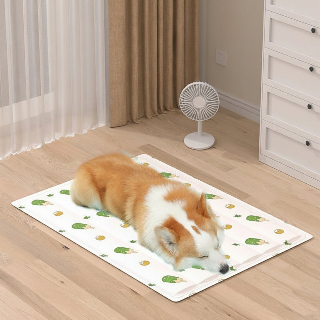 犬ベッド マット型 冷感 耐噛み 丸型
