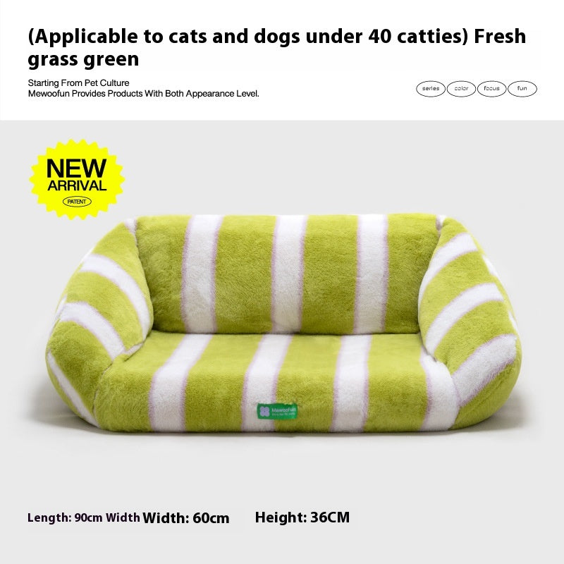 犬ベッド ソファ型 プラッシュ 冬用 洗える 大型犬