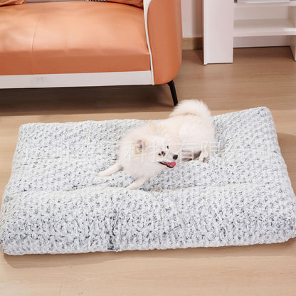 犬ベッド ドーム型 プラッシュ ベルベット