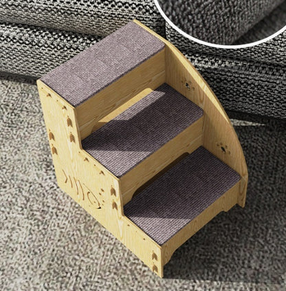 犬ベッド クッション型 プラッシュ 木製カバー脱着