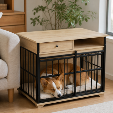 犬ベッド ケージ用 木製 大型犬 家具調