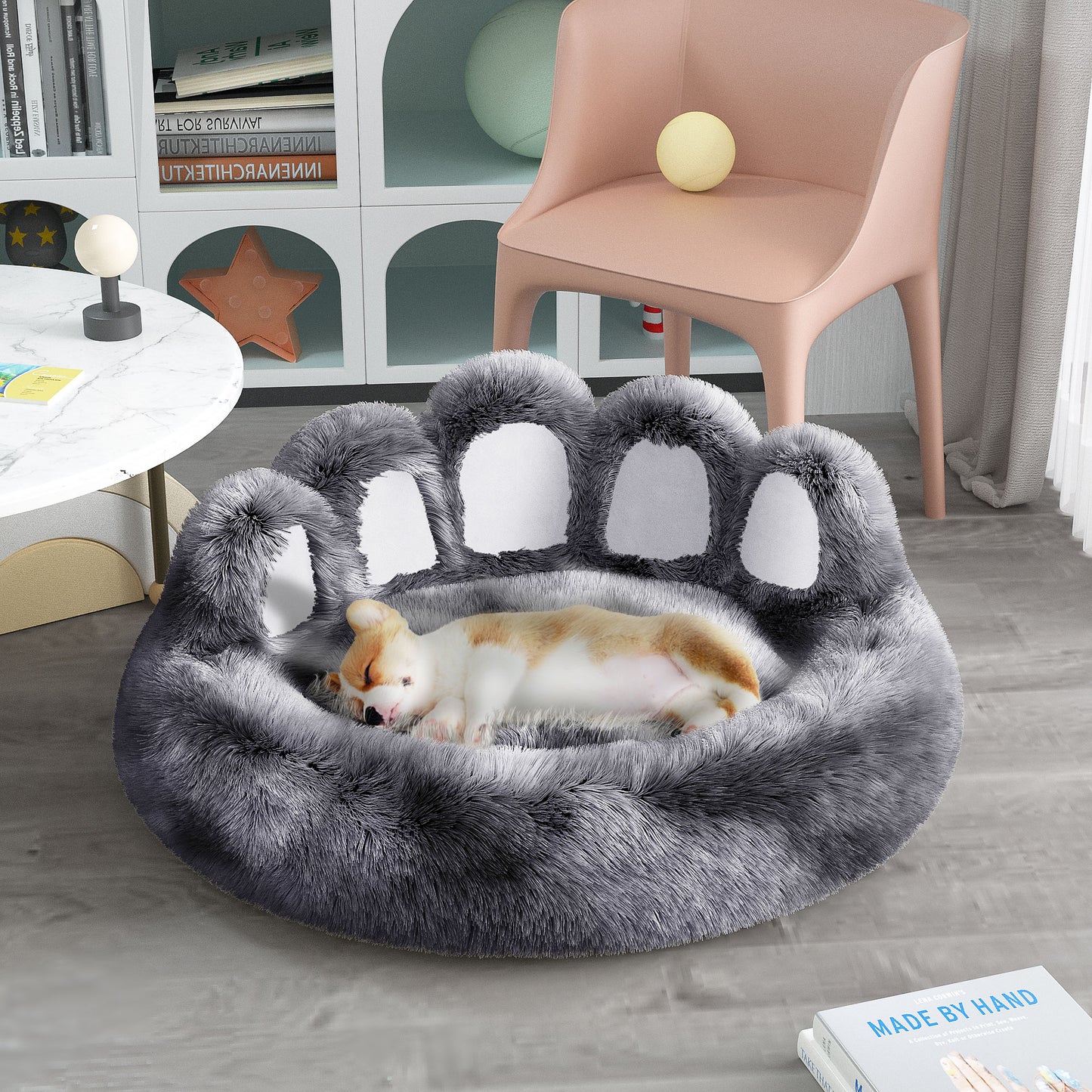 犬ベッド ケージ用 プラッシュ あったか ベアパウ