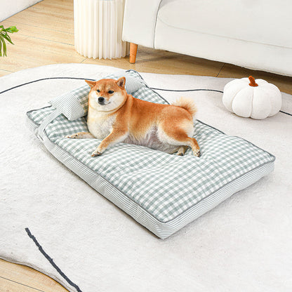 犬ベッド マット型 プラッシュ あったか 洗える