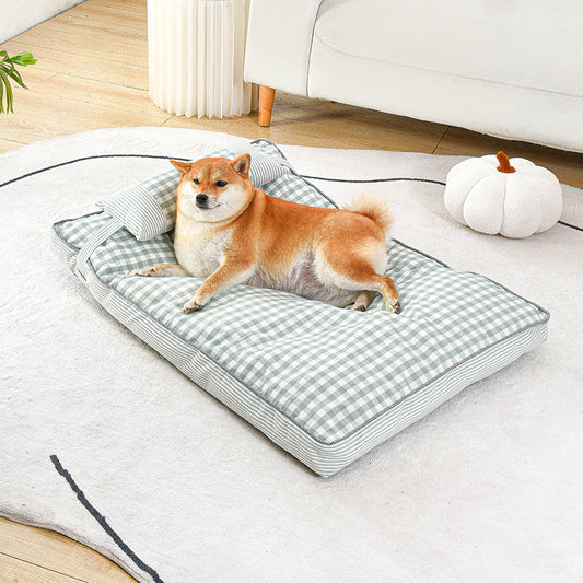犬ベッド マット型 プラッシュ あったか 洗える