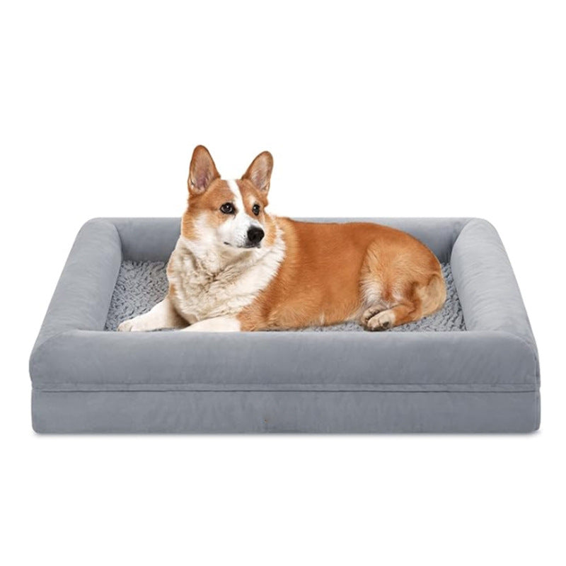 犬ベッド クッション型 プラッシュ 大型犬 厚手