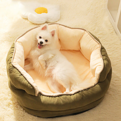 犬ベッド ソファ型 プラッシュ あったか 洗える 小型犬