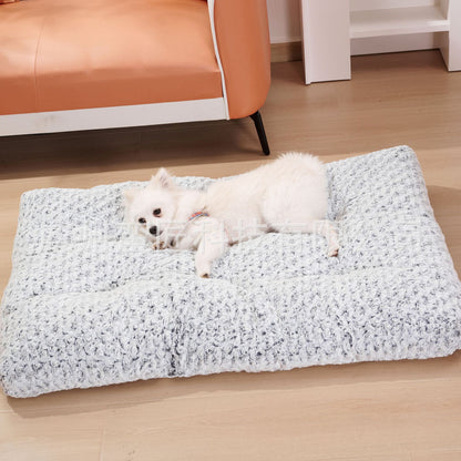 犬ベッド ドーム型 プラッシュ ベルベット
