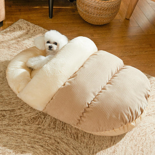 犬ベッド ドーム型 プラッシュ あったか やわらか