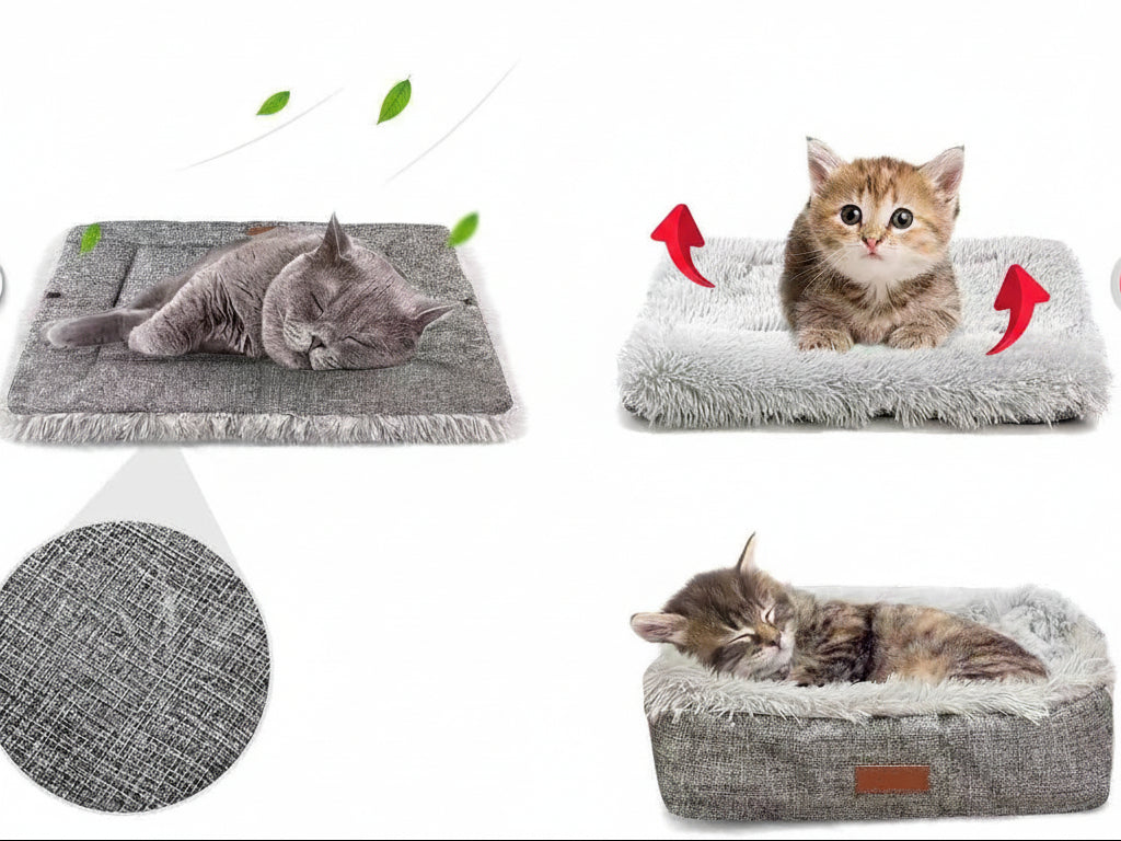 犬ベッド ケージ用 プラッシュ 洗える マット型
