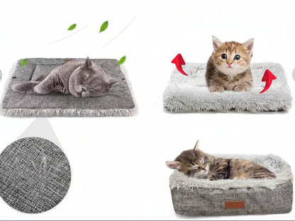 犬ベッド ケージ用 プラッシュ 洗える マット型